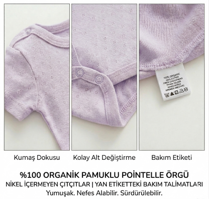 Caramell Kız Body - Mor